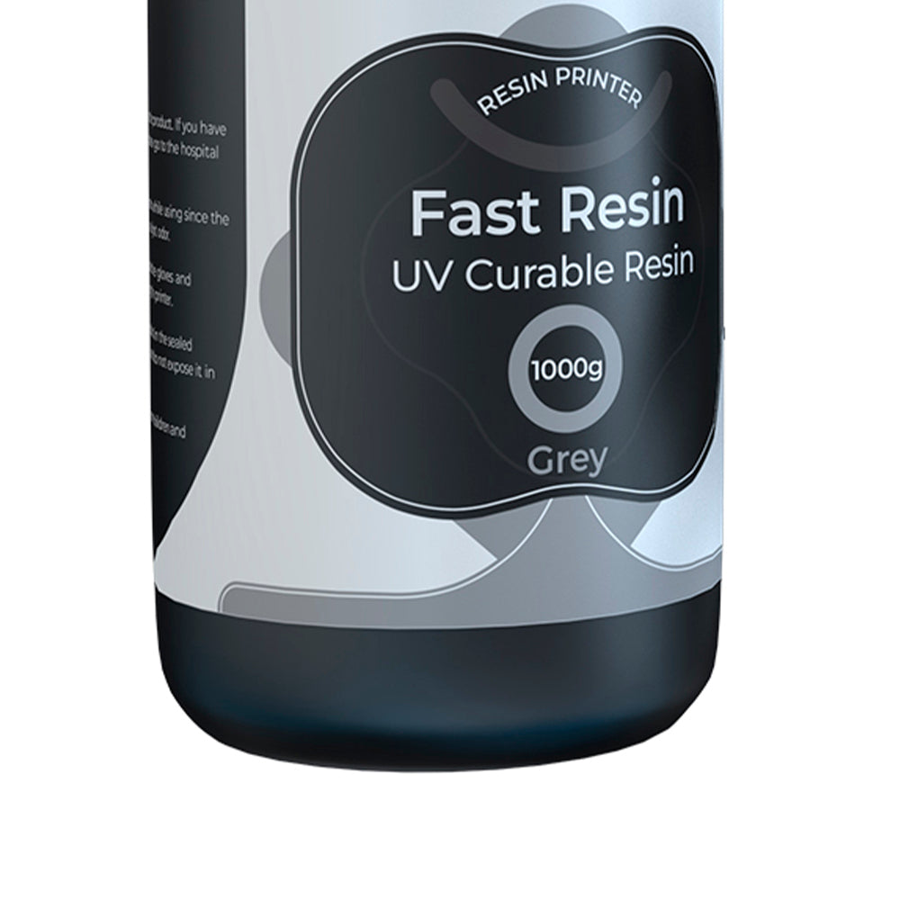 Resina para Impressora 3D Creality Padrão LCD, Cura UV de Resina Rápida, Alta Precisão 1 Kg Cinza