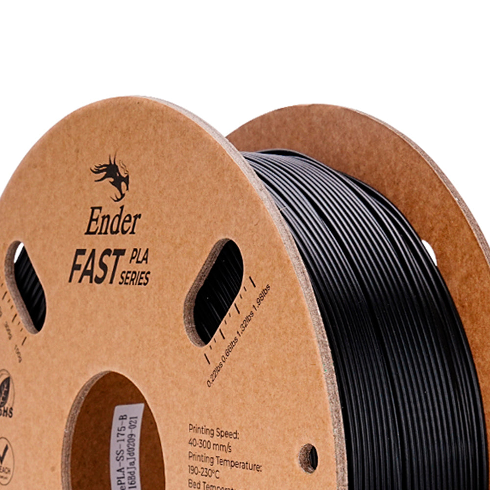 Filamento PLA para Impressora 3D Creality Ender Fast PLA 1 Kg/Rolo 1.75 mm Preto Creality