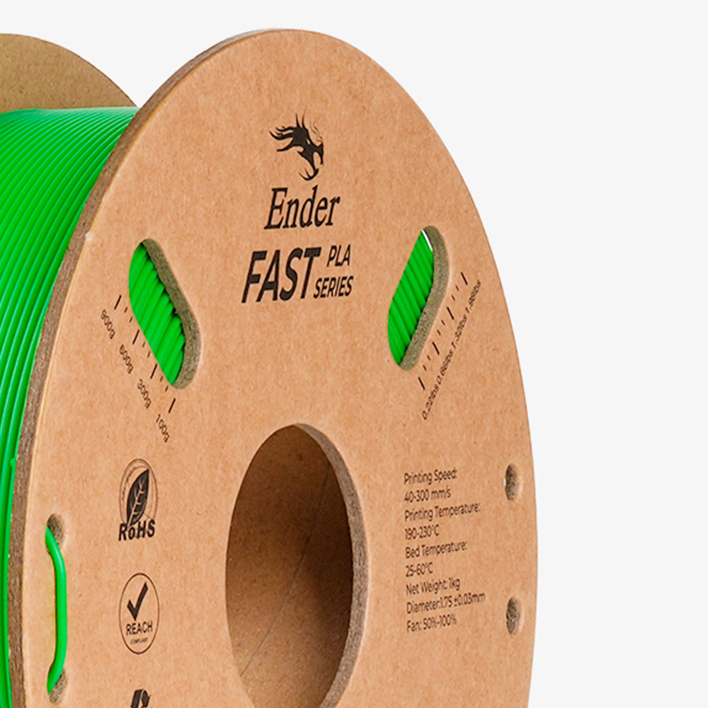 Filamento PLA para Impressora 3D Creality Ender Fast PLA 1 Kg/Rolo 1.75 mm Verde Creality