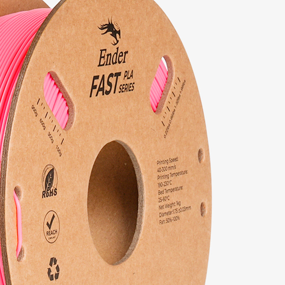 Filamento PLA para Impressora 3D Creality Ender Fast PLA 1 Kg/Rolo 1.75 mm Rosa Creality