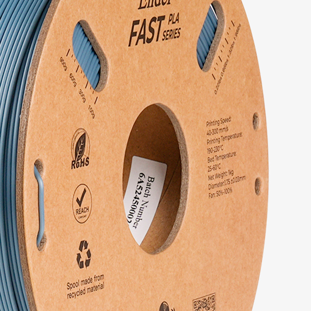 Filamento PLA para Impressora 3D Creality Ender Fast PLA 1 Kg/Rolo 1.75 mm Cinza Claro Creality