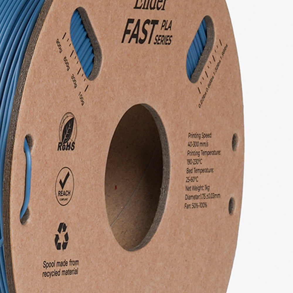 Filamento PLA para Impressora 3D Creality Ender Fast PLA 1 Kg/Rolo 1.75 mm Cinza Creality