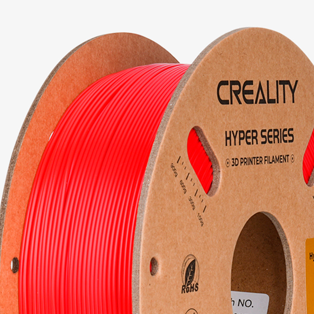 Filamento PLA para Impressora 3D Creality Hyper Fast PLA 1 Kg/Rolo 1.75 mm Vermelho Creality