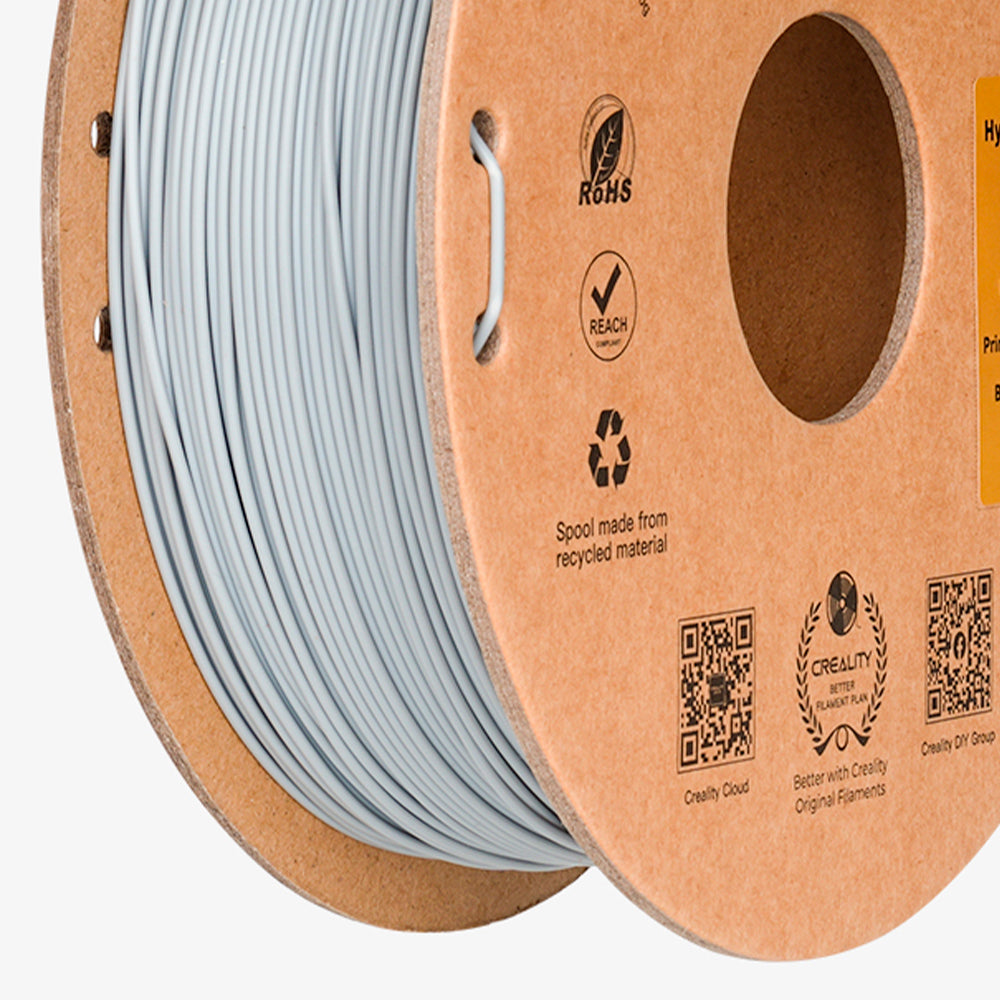 Filamento PLA para Impressora 3D Creality Hyper Fast PLA 1 Kg/Rolo 1.75 mm Cinza Creality