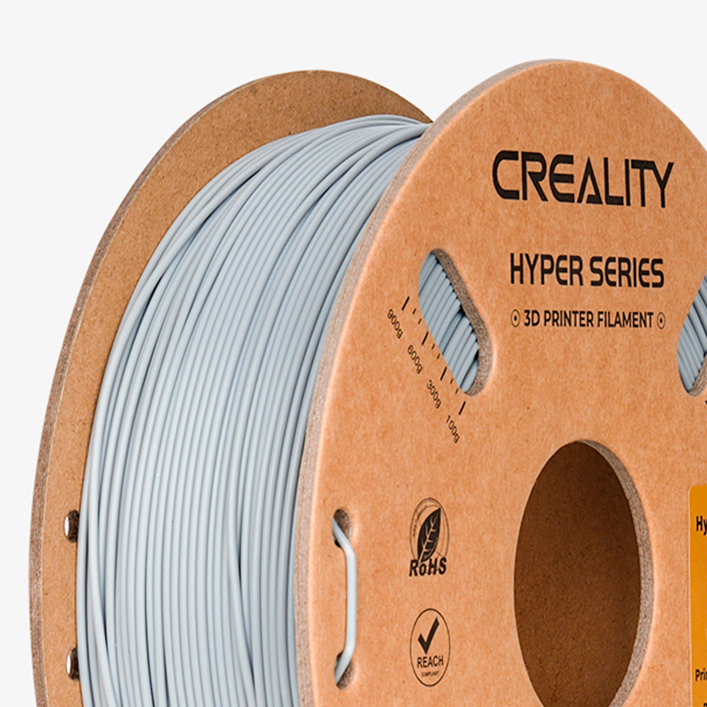 Filamento PLA para Impressora 3D Creality Hyper Fast PLA 1 Kg/Rolo 1.75 mm Cinza Creality