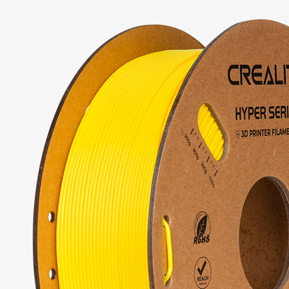 Filamento PLA para Impressora 3D Creality Hyper Fast PLA 1 Kg/Rolo 1.75 mm Amarelo Creality