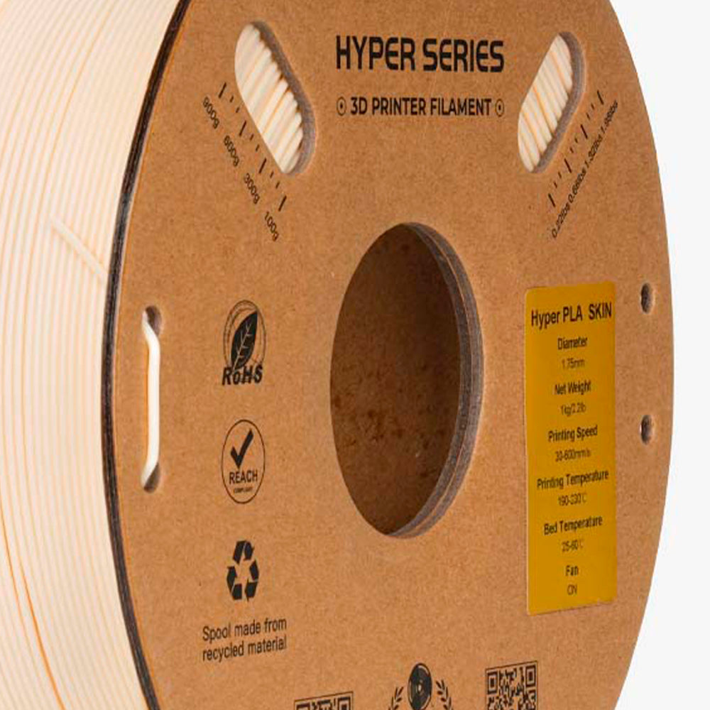 Filamento PLA para Impressora 3D Creality Hyper Fast PLA 1 Kg/Rolo 1.75 mm Cor de Pele Creality