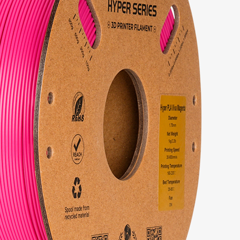 Filamento PLA para Impressora 3D Creality Hyper Fast PLA 1 Kg/Rolo 1.75 mm Viva Magenta Creality
