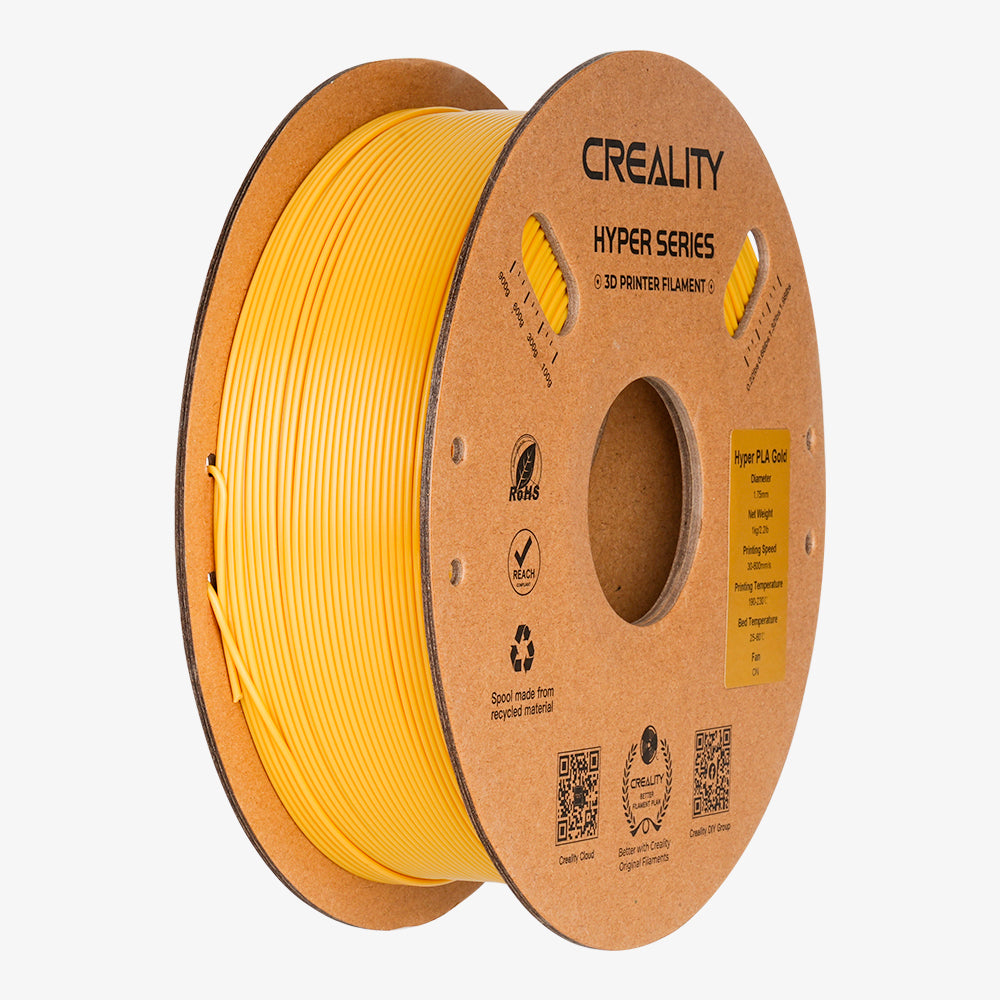 Filamento PLA para Impressora 3D Creality Hyper Fast PLA 1 Kg/Rolo 1.75 mm Ouro