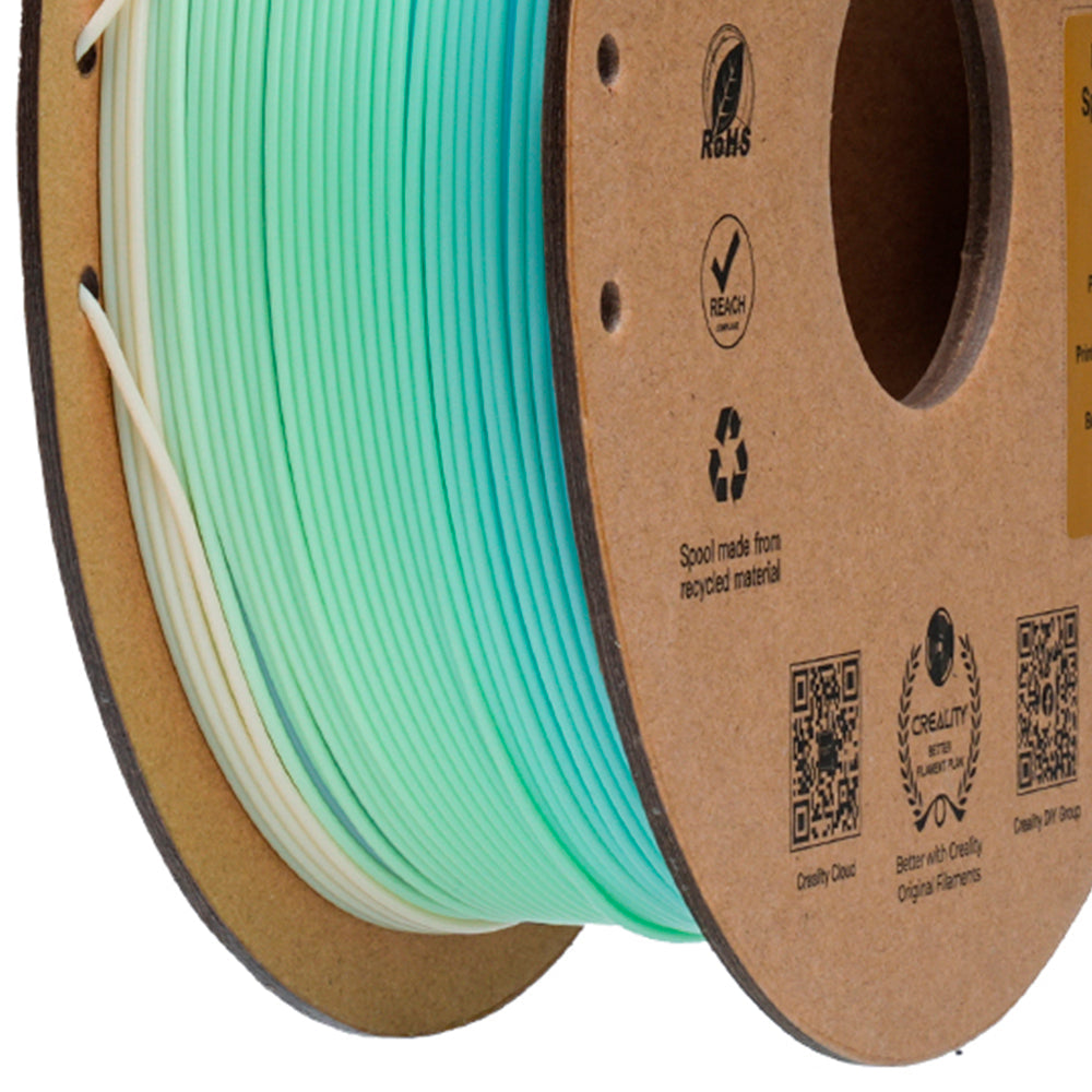 Filamento PLA para Impressora 3D Creality Arco-íris 1 Kg/Rolo 1.75 mm Lago da Primavera Creality