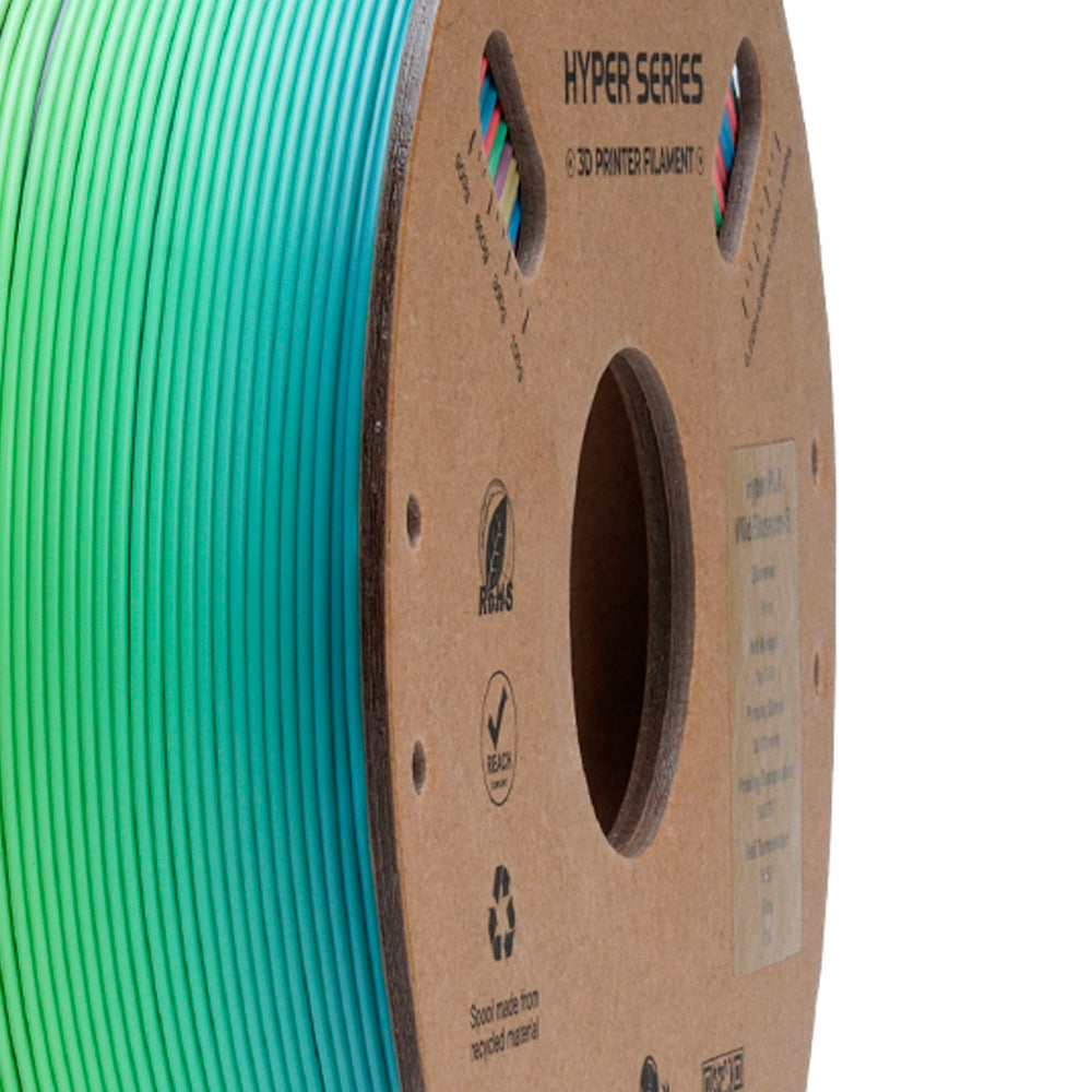 Filamento PLA para Impressora 3D Creality Arco-íris 1 Kg/Rolo 1.75 mm Flor Selvagem Curta Creality