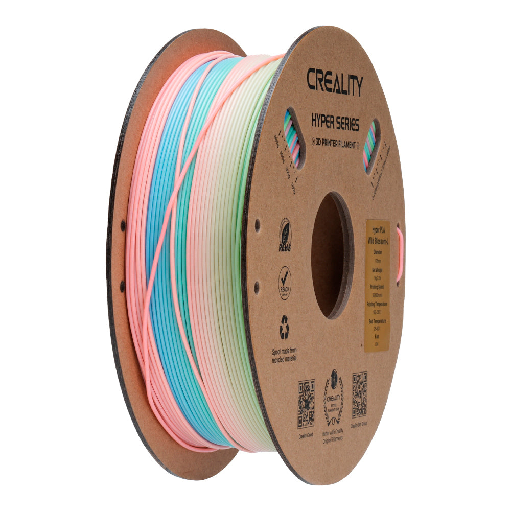 Filamento PLA para Impressora 3D Creality Arco-íris 1 Kg/Rolo 1.75 mm Flor Selvagem Longa Creality