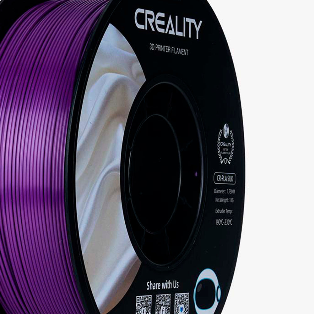 Filamento CR-Seda para Impressora 3D Creality CR-Silk 1 Kg/Rolo 1.75 mm Roxo Creality