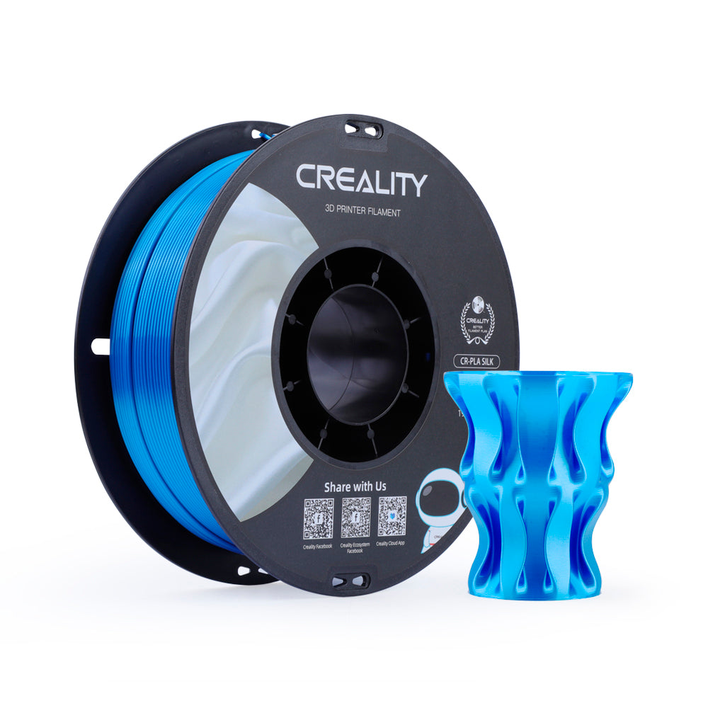 Filamento CR-Seda para Impressora 3D Creality CR-Silk 1 Kg/Rolo 1.75 mm Azul