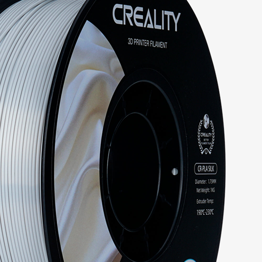 Filamento CR-Seda para Impressora 3D Creality CR-Silk 1 Kg/Rolo 1.75 mm Prata Creality