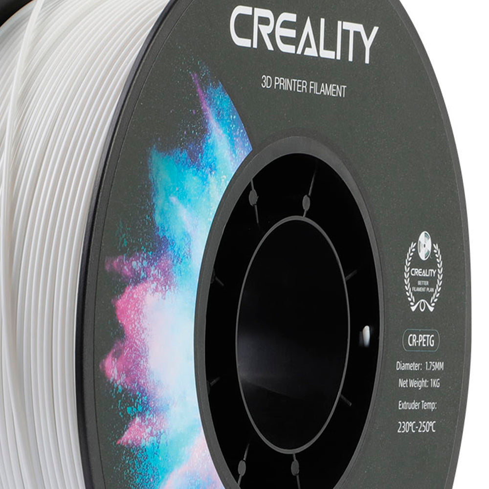 Filamento PETG para Impressora 3D Creality CR-PETG 1 Kg/Rolo 1.75 mm Branco Creality