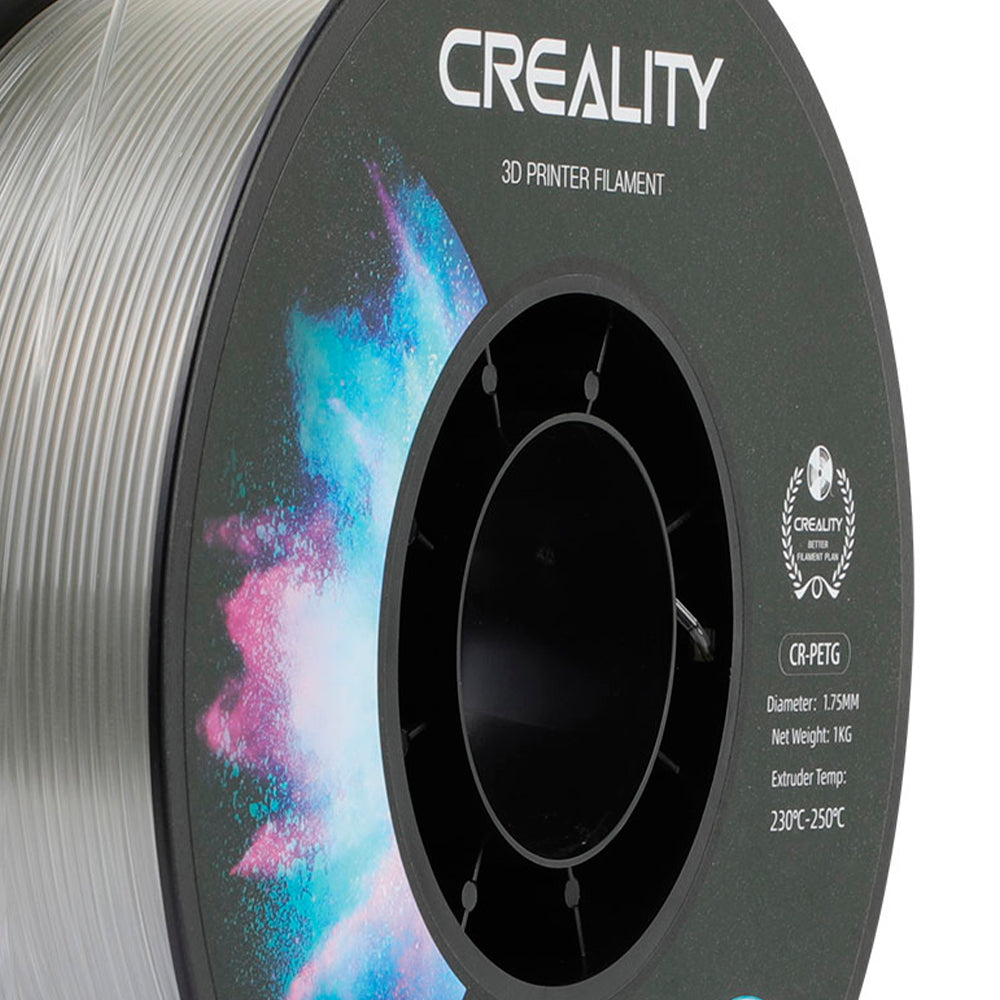 Filamento PETG para Impressora 3D Creality CR-PETG 1 Kg/Rolo 1.75 mm Transparente Creality