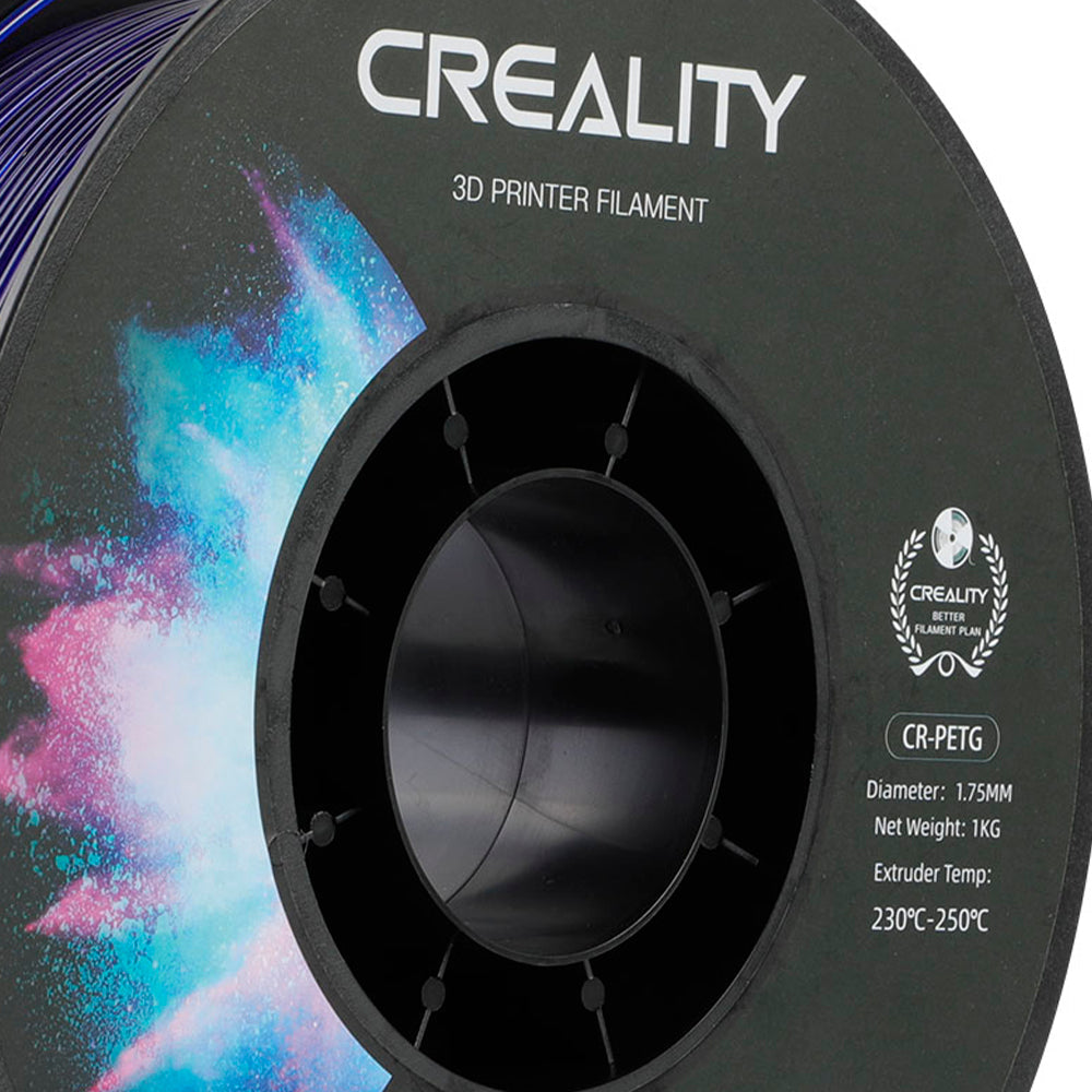 Filamento PETG para Impressora 3D Creality CR-PETG 1 Kg/Rolo 1.75 mm Azul Transparente Creality