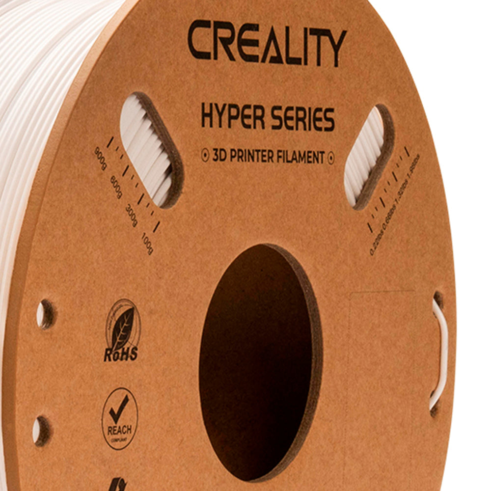 Filamento PETG para Impressora 3D Creality Hyper PETG 1 Kg/Rolo 1.75 mm Branco Creality