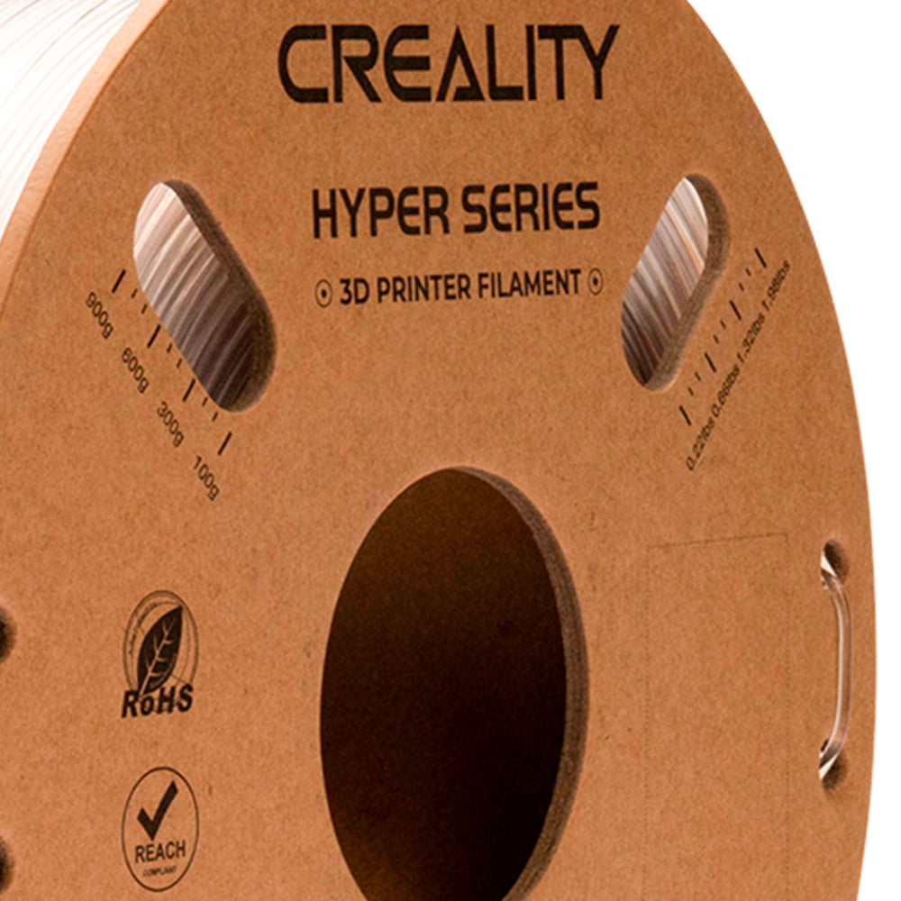 Filamento PETG para Impressora 3D Creality Hyper PETG 1 Kg/Rolo 1.75 mm Transparente Creality