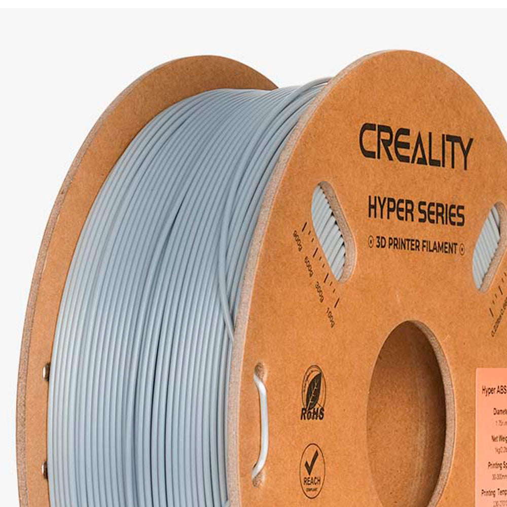 Filamento ABS para Impressora 3D Creality Hyper ABS 1 Kg/Rolo 1.75 mm Cinza Creality