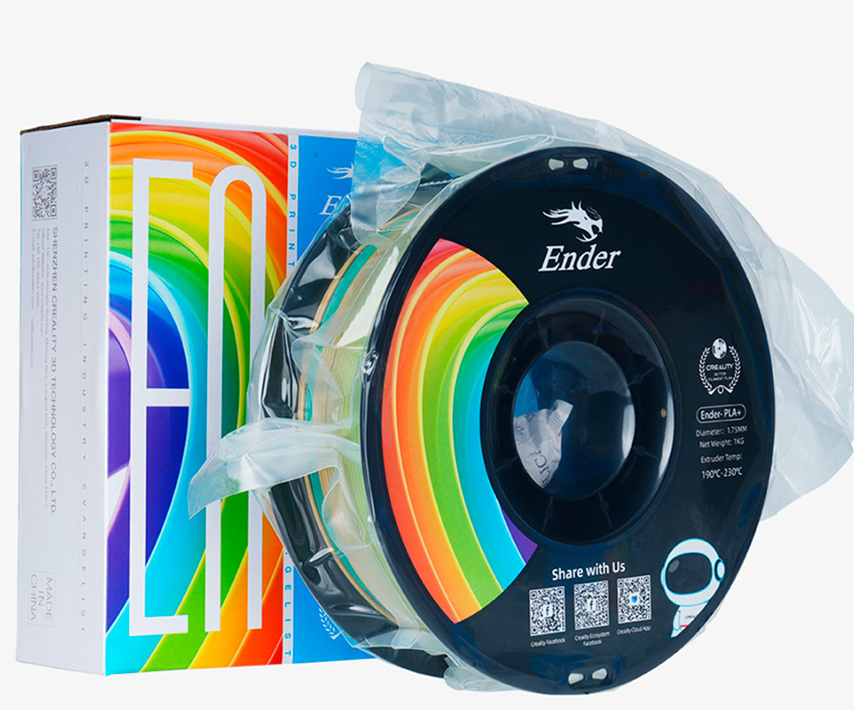 Filamento para Impressora 3D Creality Ender PLA+ 1.75mm Arco Íris 1 Kg Creality