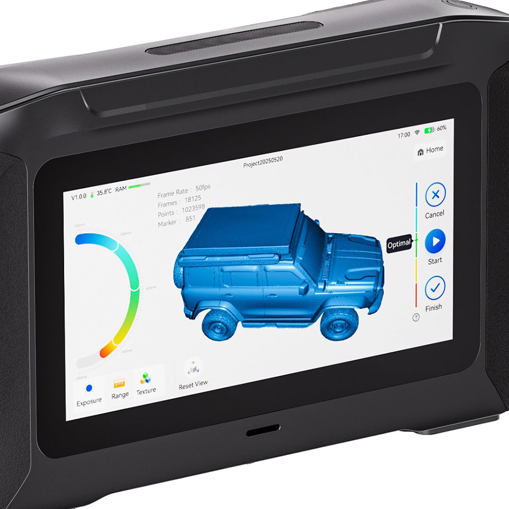 Scanner 3D Portátil Creality Sermoon P1 com Mapeamento de Cores Wi-Fi 7 e com Precisão Até 0,02 mm