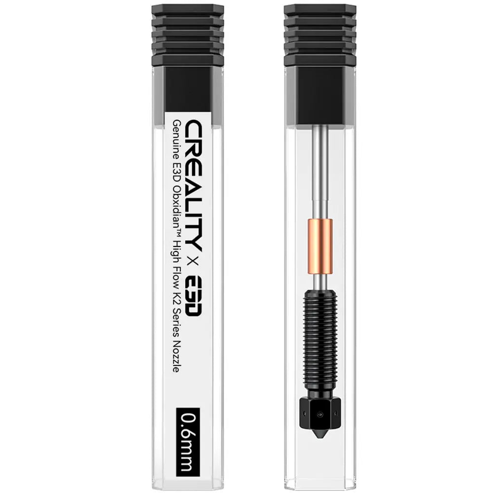 Conjunto de Bico para Impressão 3D Creality de Alta Vazão E3D Obxidian 0.6mm Série K2 Creality