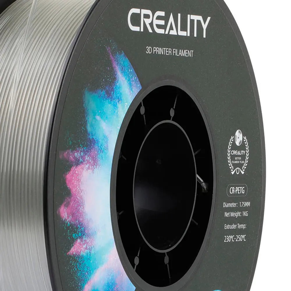 Filamento PETG para Impressora 3D Creality CR-PETG 1 Kg/Rolo 1.75 mm Transparente Creality