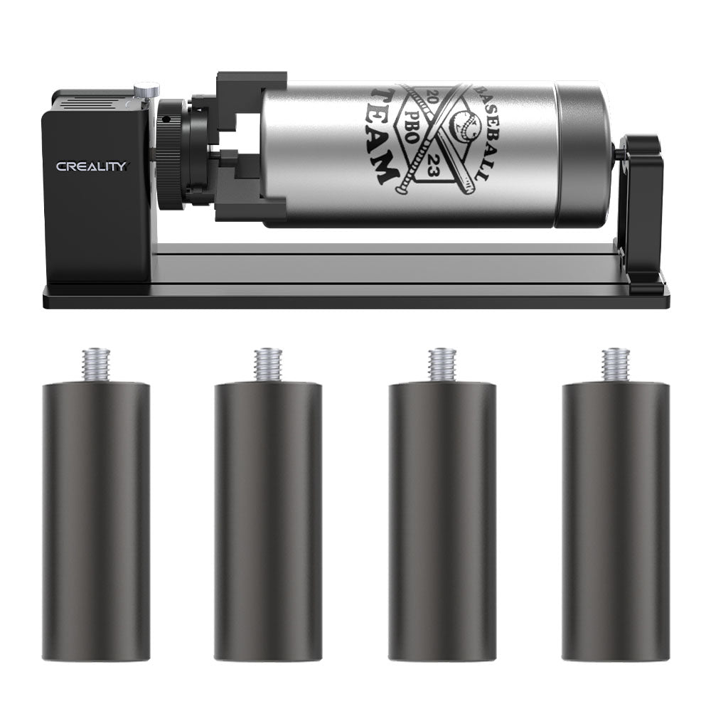 Kit Rotativo para Gravação a Laser com 4 Suportes Creality Pro Compatível com Falcon2