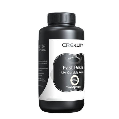 Resina para Impressora 3D Creality Padrão LCD, Cura UV Resina Rápida, Alta Precisão 1Kg Transparente Creality