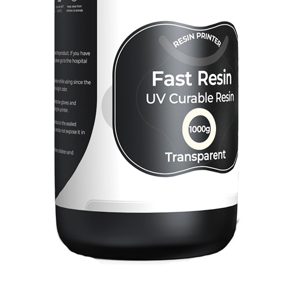 Resina para Impressora 3D Creality Padrão LCD, Cura UV Resina Rápida, Alta Precisão 1Kg Transparente Creality