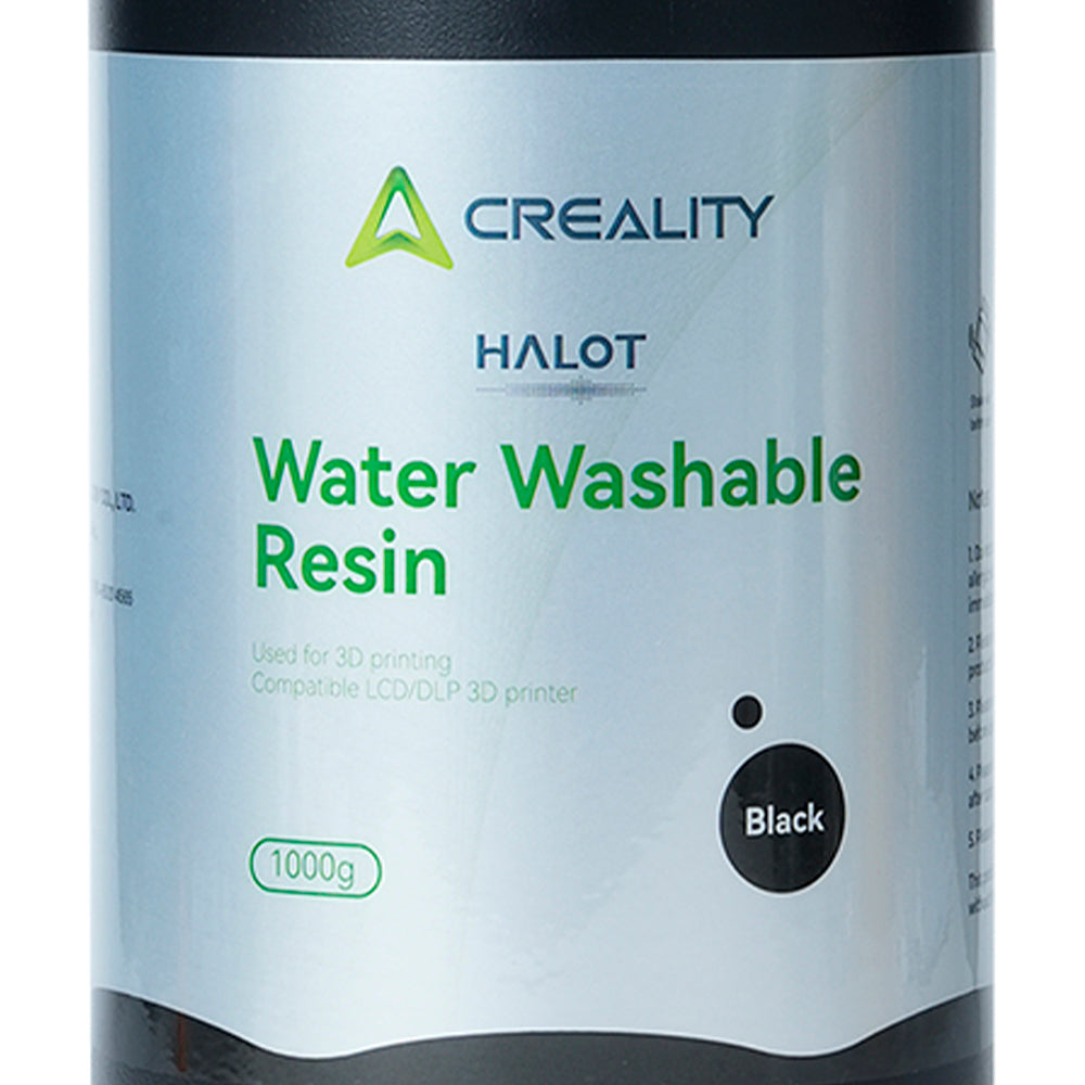 Resina para Impressora 3D Creality Lavável com Água, Alta Precisão 1 Kg Preto
