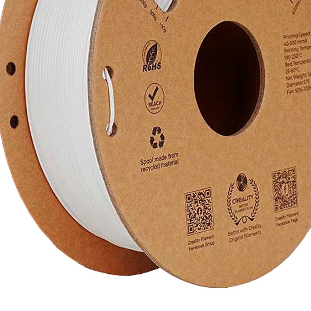 Kit 02 Filamentos PLA para Impressora 3D Creality Ender Fast PLA 1 Kg/Rolo 1.75 mm Branco Creality