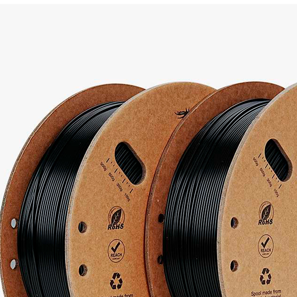 Kit 02 Filamentos PLA para Impressora 3D Creality Ender Fast PLA 1 Kg/Rolo 1.75 mm Preto