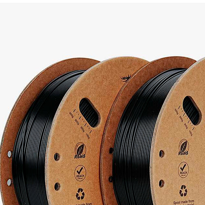 Kit 02 Filamentos PLA para Impressora 3D Creality Ender Fast PLA 1 Kg/Rolo 1.75 mm Preto