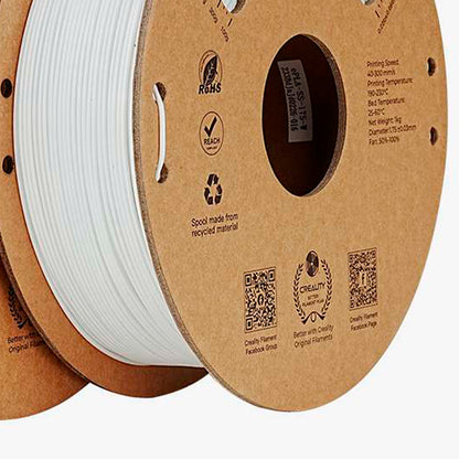 Kit 02 Filamentos PLA para Impressora 3D Creality Ender Fast PLA 1 Kg/Rolo 1.75 mm Branco/Preto