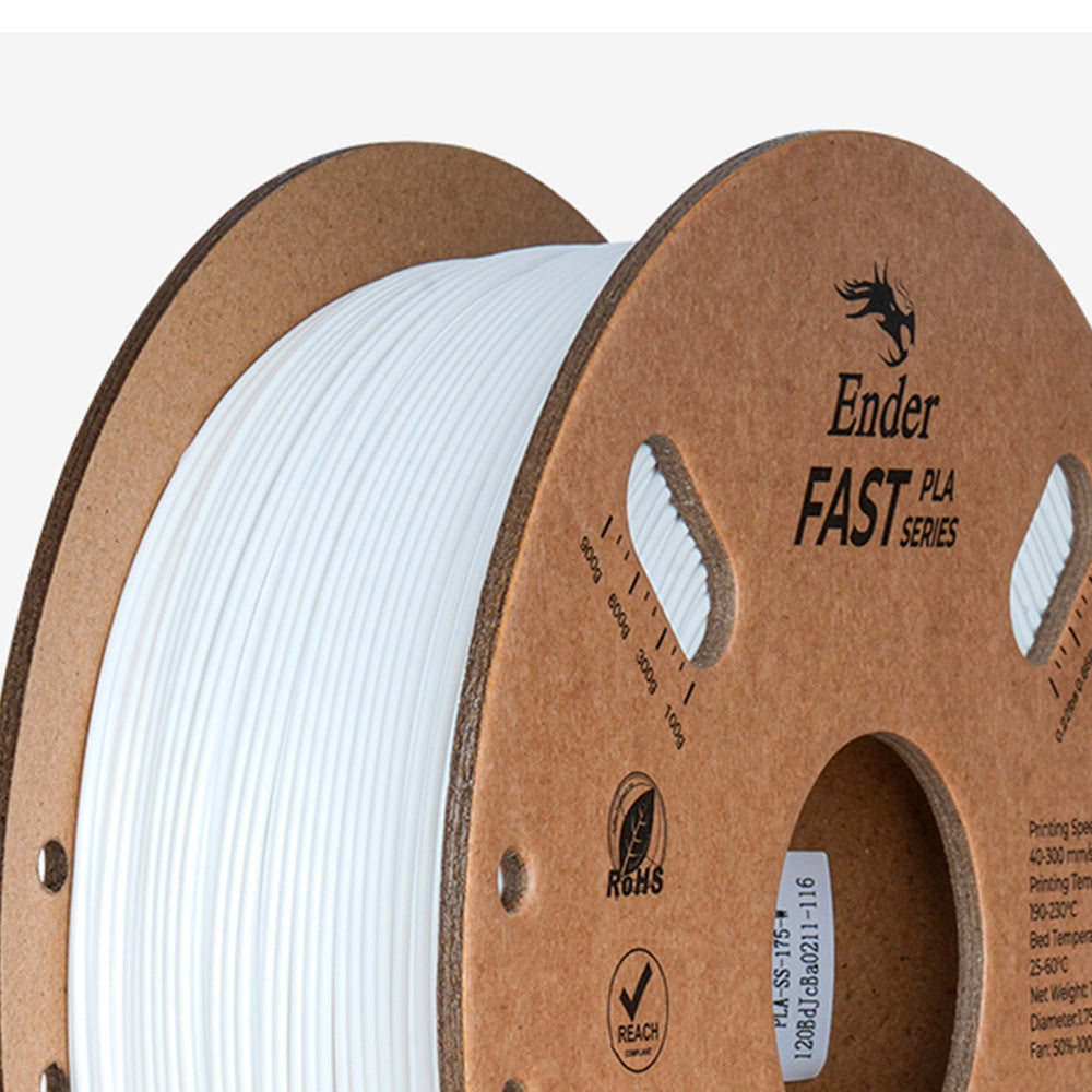 Filamento PLA para Impressora 3D Creality Ender Fast PLA 1 Kg/Rolo 1.75 mm Branco