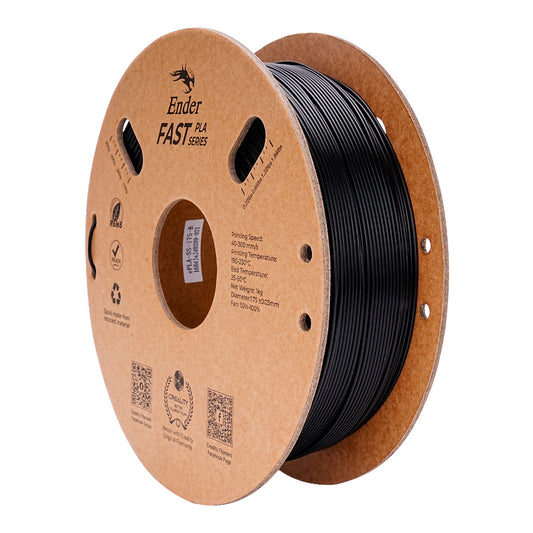 Filamento PLA para Impressora 3D Creality Ender Fast PLA 1 Kg/Rolo 1.75 mm Preto
