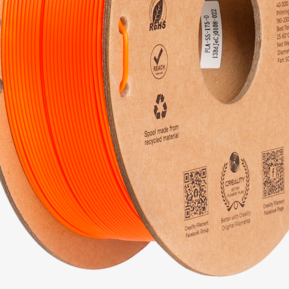 Filamento PLA para Impressora 3D Creality Ender Fast PLA 1 Kg/Rolo 1.75 mm Laranja