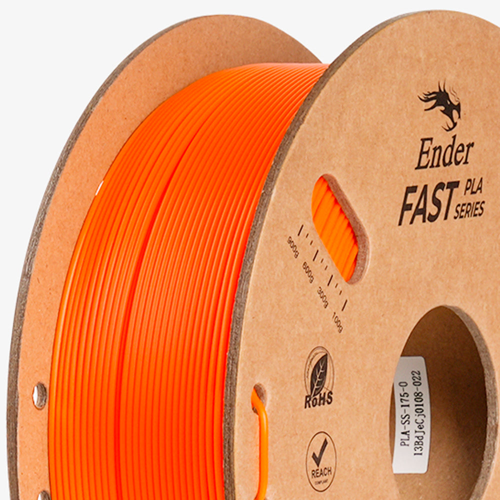 Filamento PLA para Impressora 3D Creality Ender Fast PLA 1 Kg/Rolo 1.75 mm Laranja
