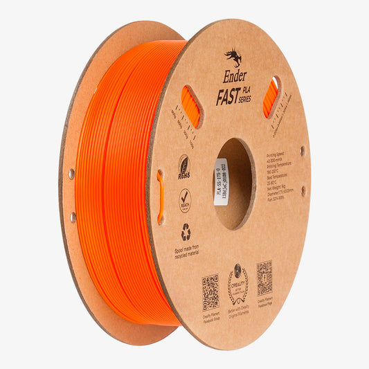 Filamento PLA para Impressora 3D Creality Ender Fast PLA 1 Kg/Rolo 1.75 mm Laranja