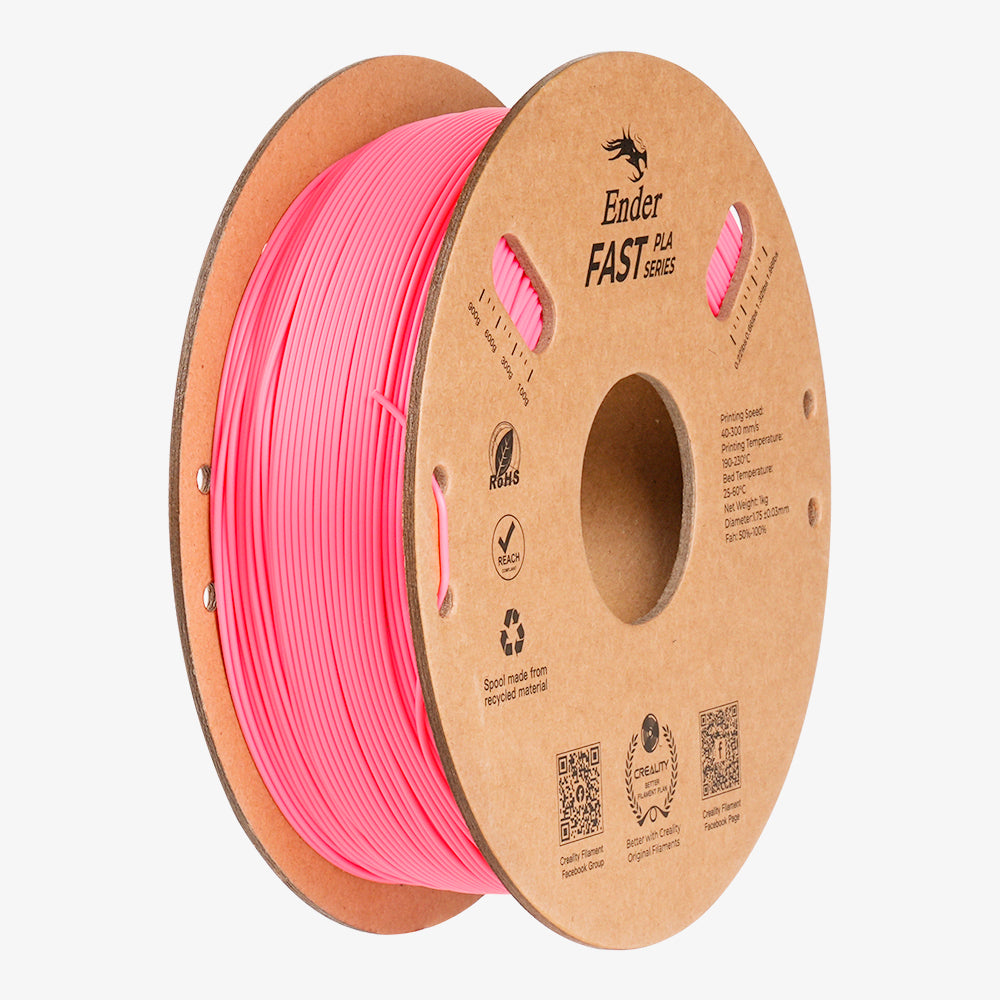 Filamento PLA para Impressora 3D Creality Ender Fast PLA 1 Kg/Rolo 1.75 mm Rosa Creality