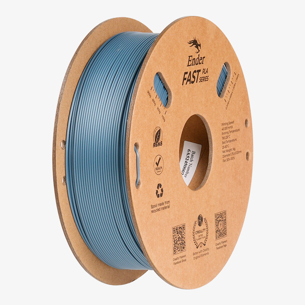 Filamento PLA para Impressora 3D Creality Ender Fast PLA 1 Kg/Rolo 1.75 mm Cinza Claro Creality