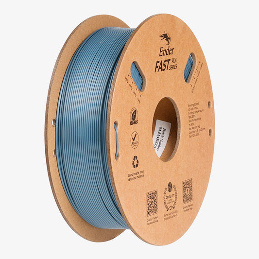 Filamento PLA para Impressora 3D Creality Ender Fast PLA 1 Kg/Rolo 1.75 mm Cinza Claro