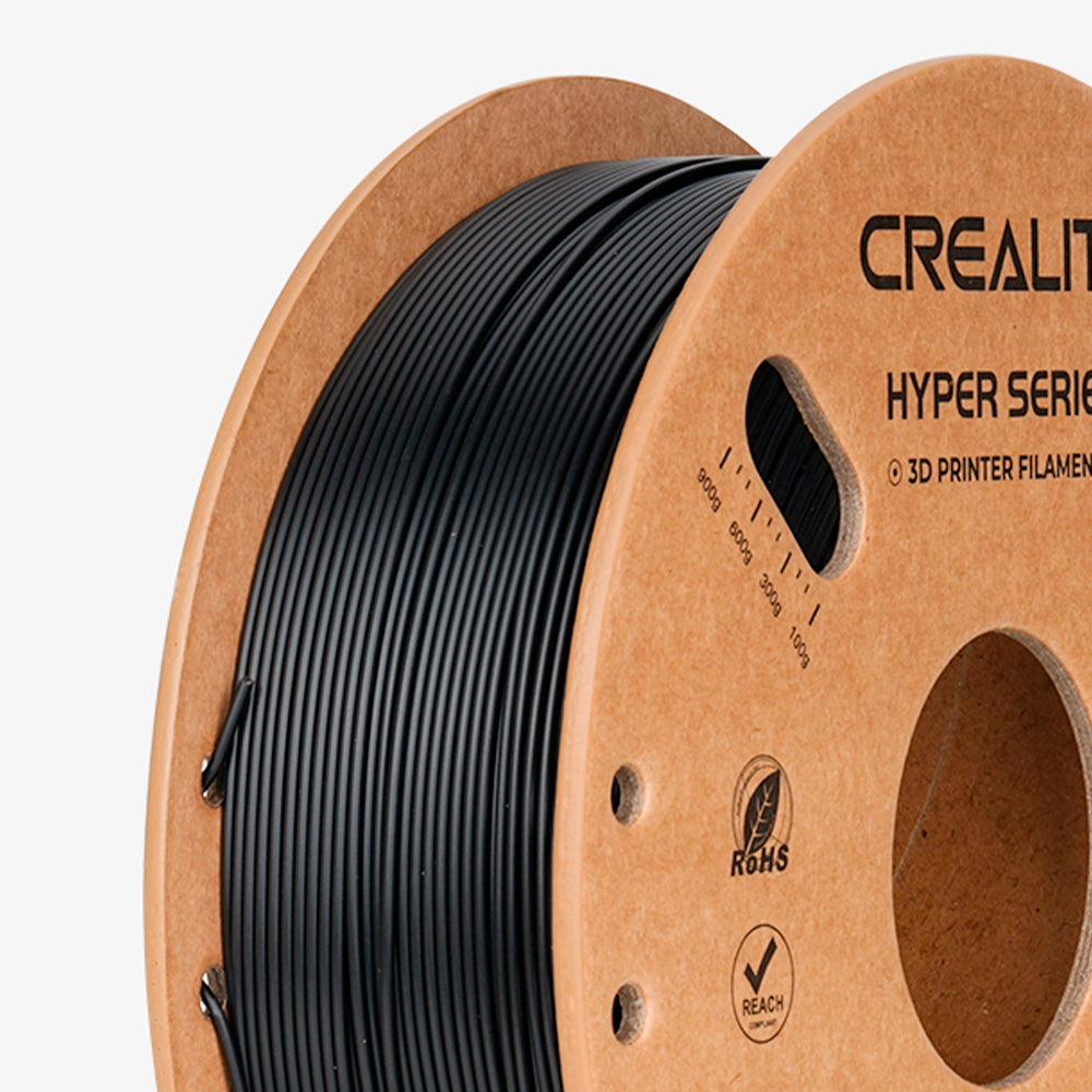 Filamento PLA para Impressora 3D Creality Hyper Fast PLA 1 Kg/Rolo 1.75 mm Preto Creality
