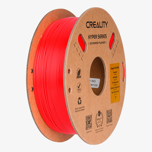 Filamento PLA para Impressora 3D Creality Hyper Fast PLA 1 Kg/Rolo 1.75 mm Vermelho