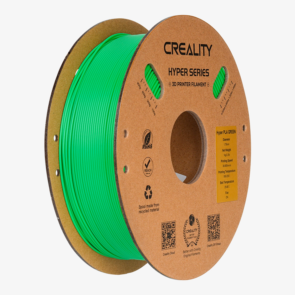 Filamento PLA para Impressora 3D Creality Hyper Fast PLA 1 Kg/Rolo 1.75 mm Verde