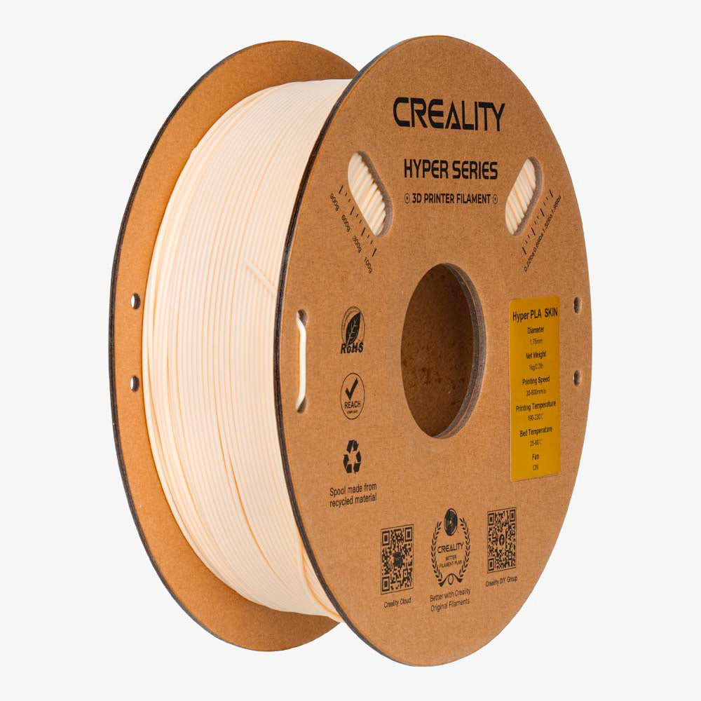 Filamento PLA para Impressora 3D Creality Hyper Fast PLA 1 Kg/Rolo 1.75 mm Cor de Pele Creality