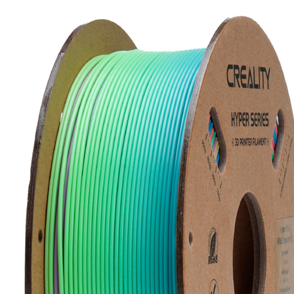 Filamento PLA para Impressora 3D Creality Arco-íris 1 Kg/Rolo 1.75 mm Flor Selvagem Curta Creality